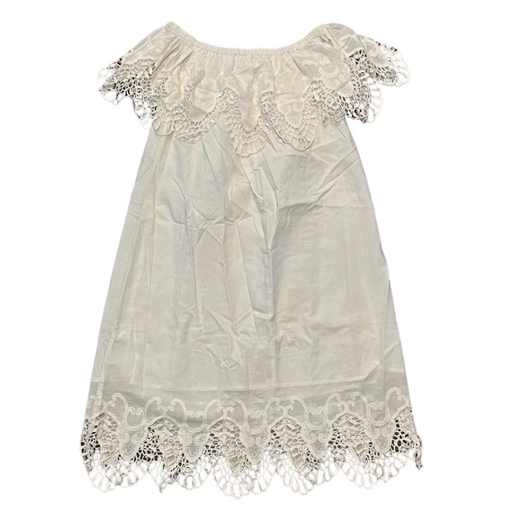 Merona White Lace and Crochet Off the Shoulder Dress XS XSmall - Picture 1 of 4